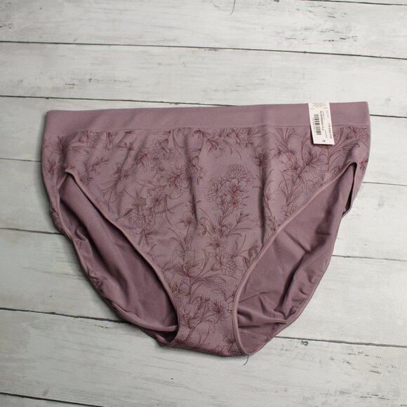 Ambrielle Women's High Cut Leg Brief Panties Plus Size 3X Floral - Picture 1 of 5